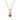 Rosario Navia Twist Two-Stone Pendant Diamond & Blue Sapphire in yellow gold on white background 