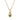 Rosario Navia Twist Two Stone Pendant Diamond & Emerald in yellow gold on white background 