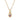 Rosario Navia Twist Two-Stone Pendant Diamond & Purple Sapphire in yellow gold on white background 