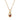 Rosario Navia Twist Two-Stone Pendant - Diamond & Ruby in yellow gold on white background 