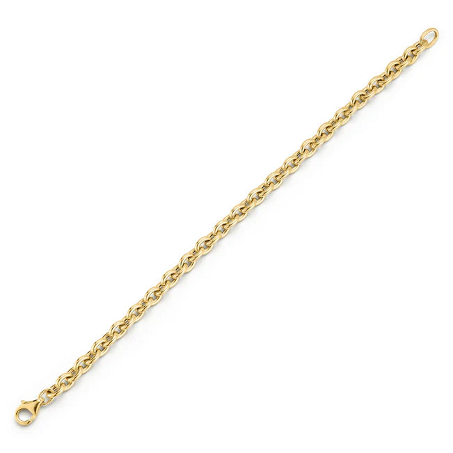 Product shot of EF-Collection Sienna Chain Bracelet flat on white background 