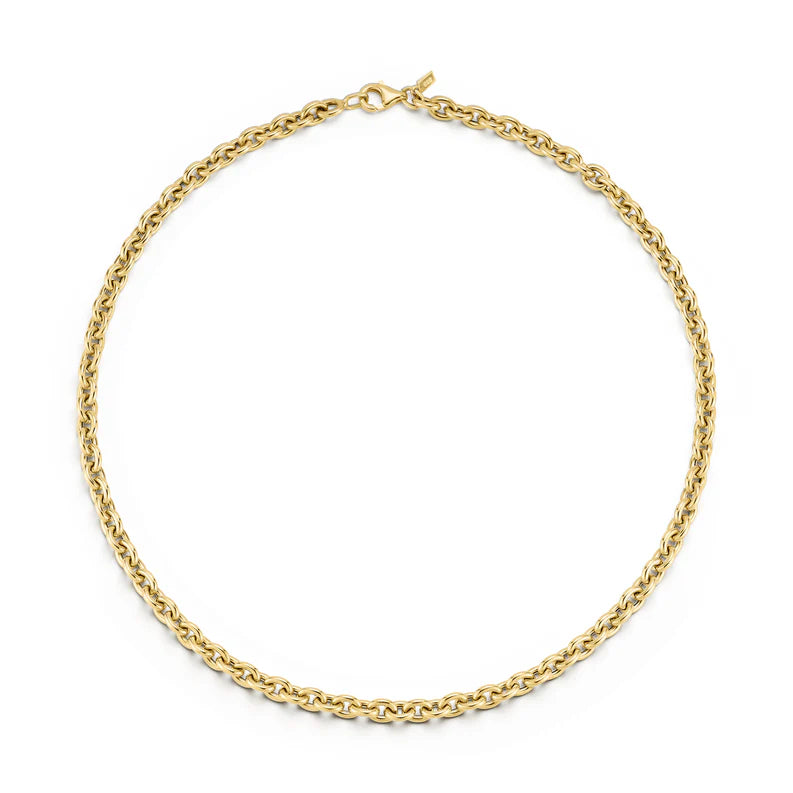 EF-Collection Sienna Chain Necklace in 14k gold, featuring a bold, modern chain design.