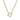 Dana Rebecca Designs Sophia Ryan Cuban Chain Toggle Necklace in yellow gold on white background 