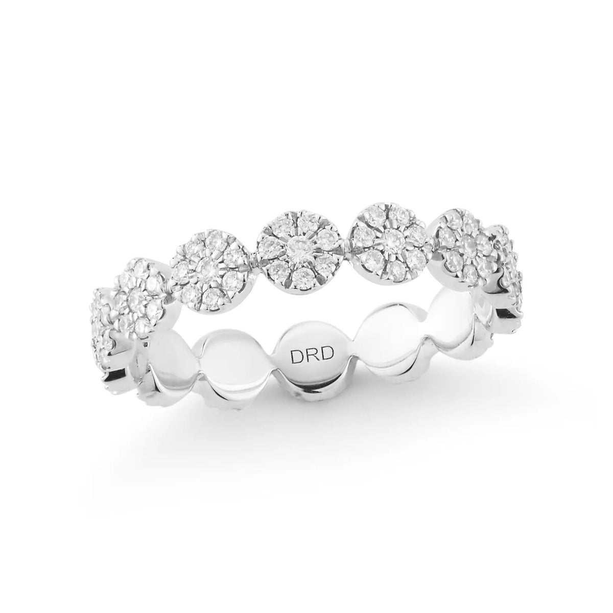 Dana Rebecca Designs Taylor Beth Eternity Band Ring in white gold on white background 
