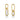 Rosario Navia Twist Drop Earrings in yellow gold on white background 