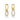 Rosario Navia Twist Pave Earrings in yellow gold on white background 