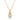 Rosario Navia Twist Pendant Round Brilliant Diamond in yellow gold on white background.
